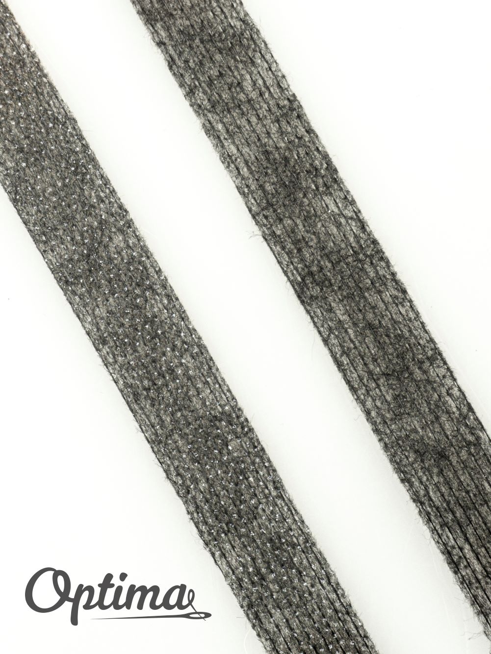 Нитепрошивная лента по долевой ширина 20 мм (рулон 100м) черная 