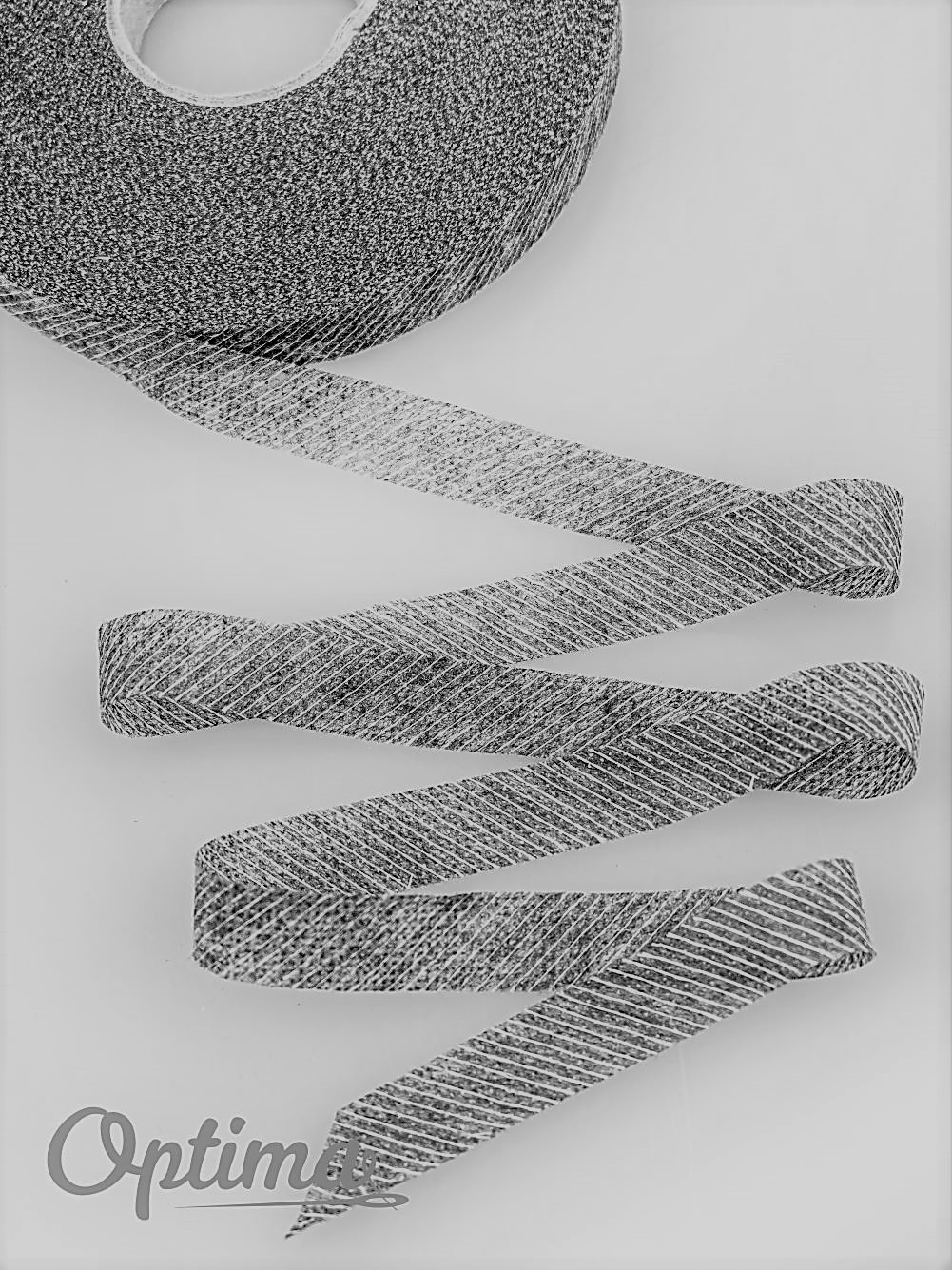 лента по косой со строчкой ширина 8 мм (рулон 100м.) серая 