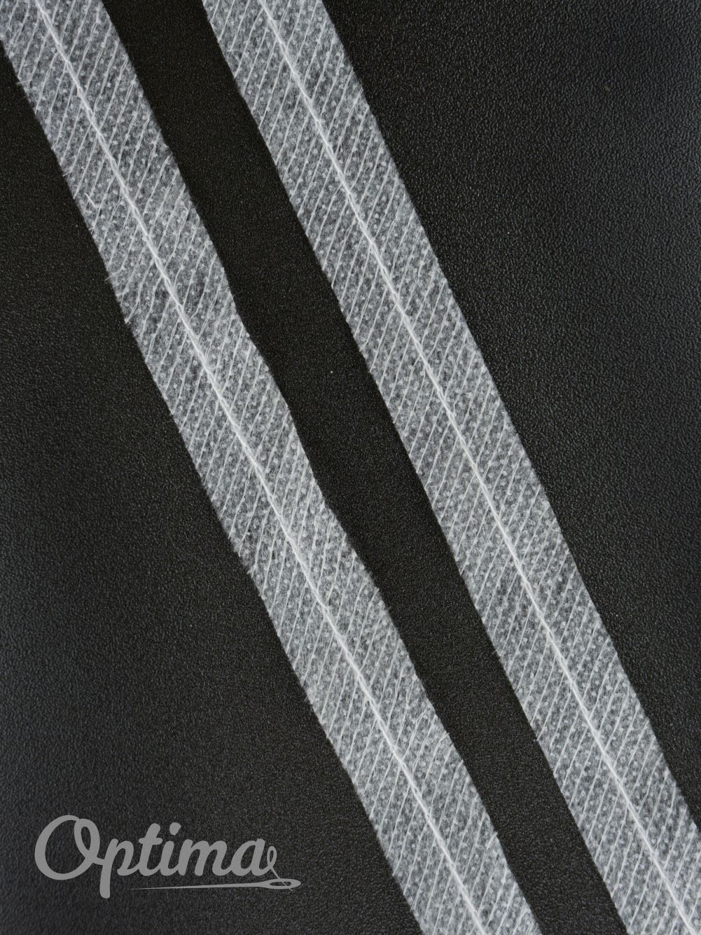 Нитепрошивная лента по косой со строчкой ширина 15 мм (рулон 100м.) белая