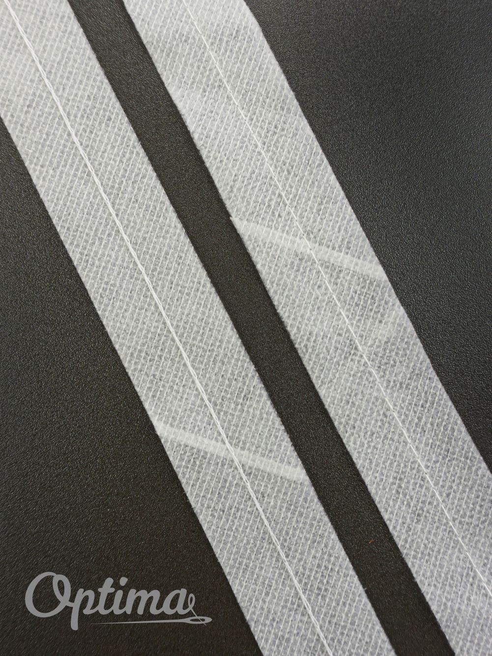 лента по косой со строчкой ширина 30/2 мм (рулон 100м.) белая 